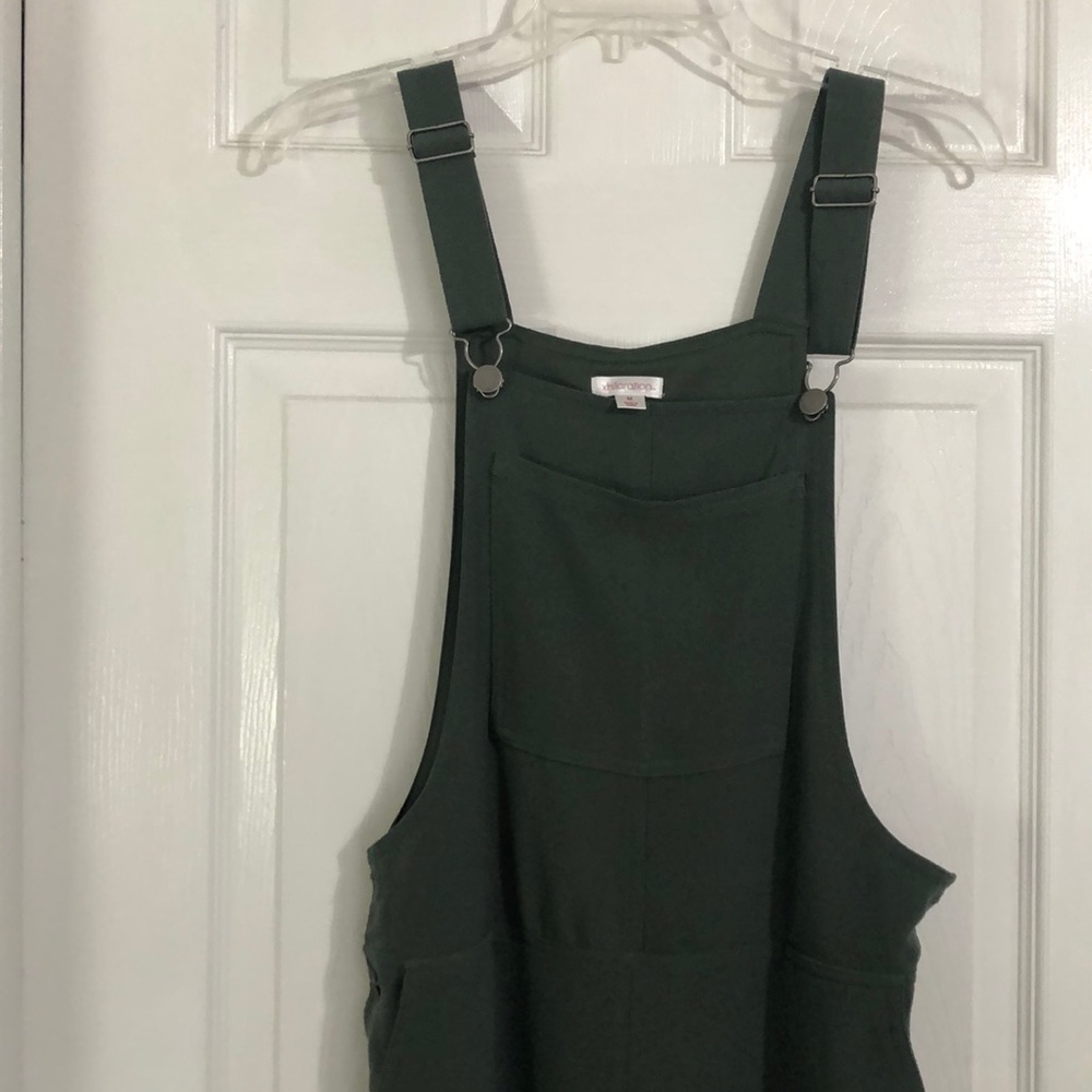 Wide leg overalls